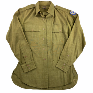 40s Chinstrap button up wool military shirts. M/L fit