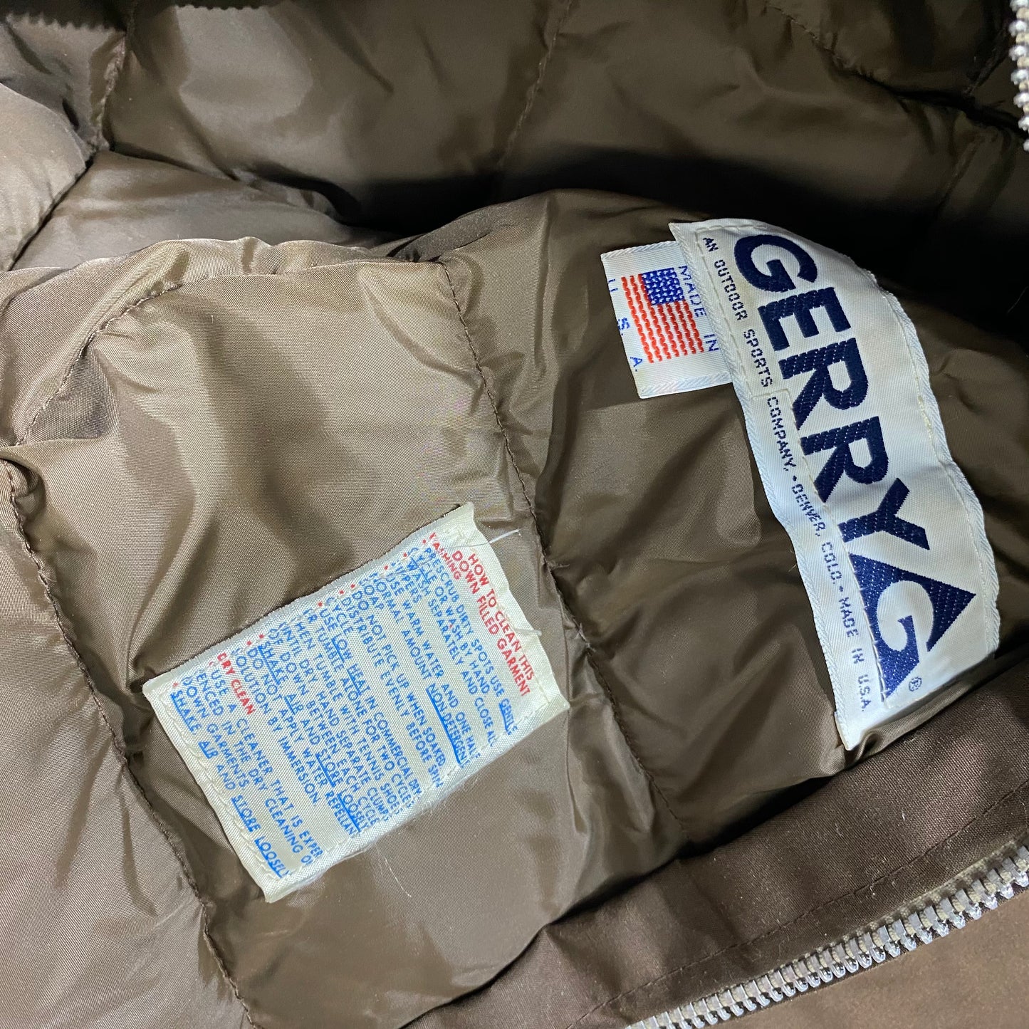 80s Gerry down filled jacket. Large