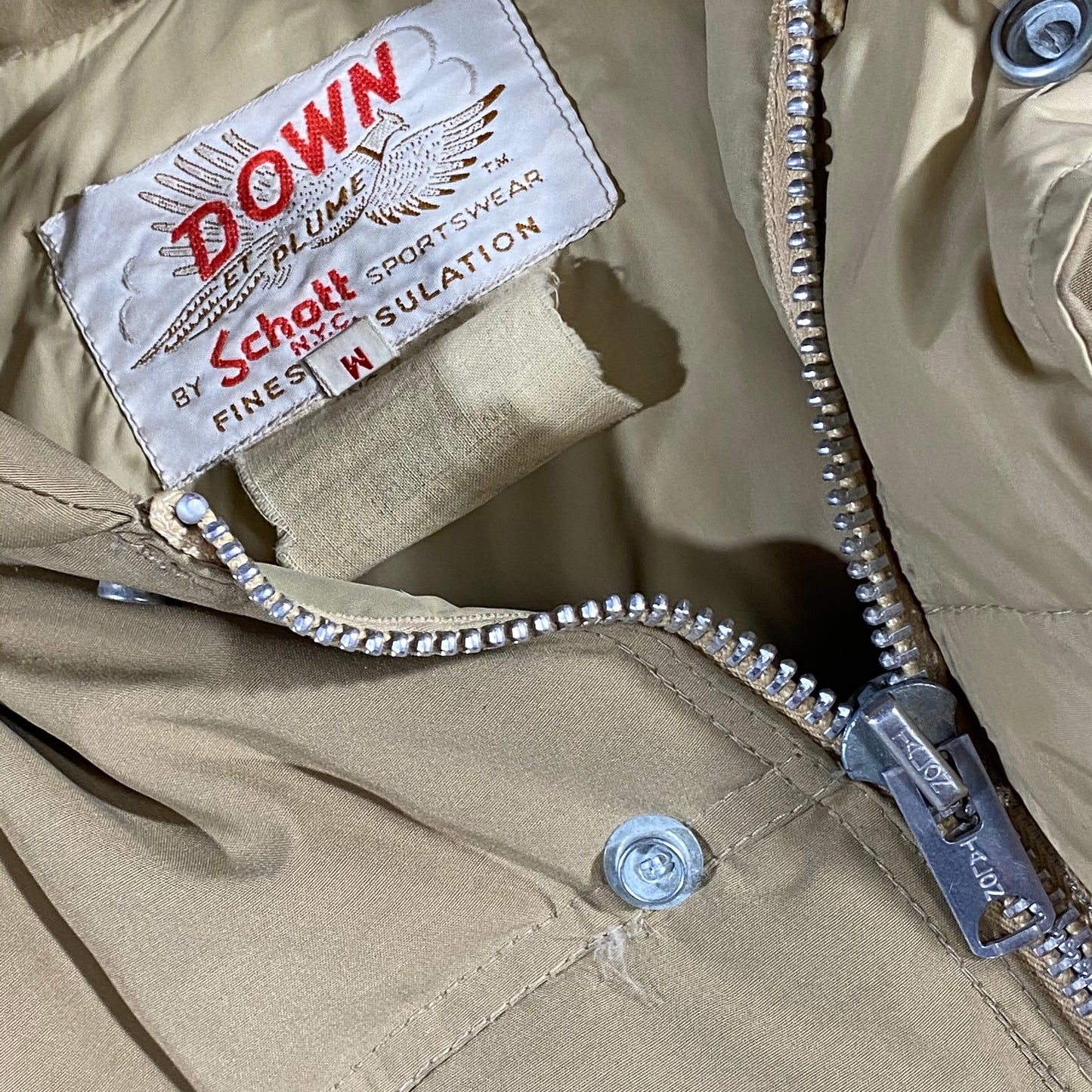 80s Schott down jacket. medium