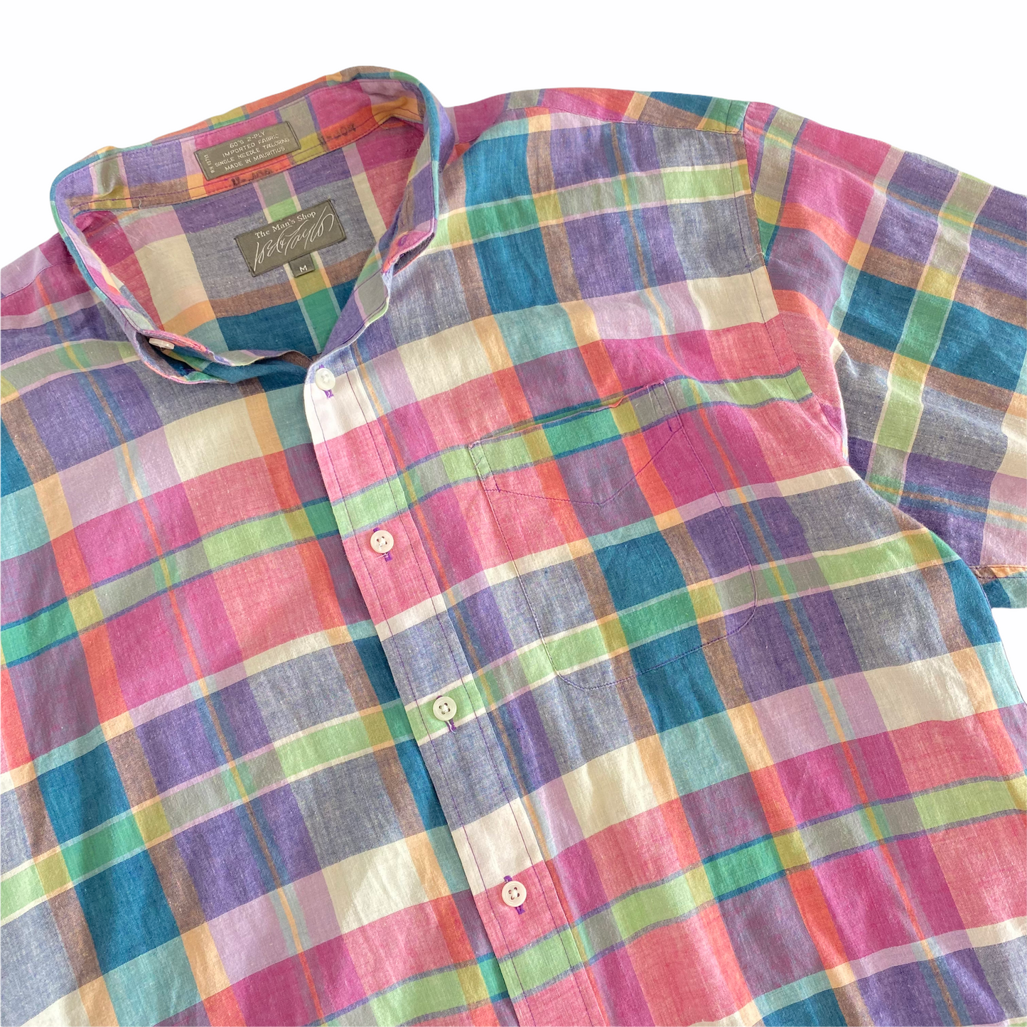 90s Lord & Taylor Madras Shirt M/L