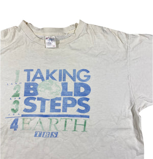Taking bold steps. Earth tee. large fit