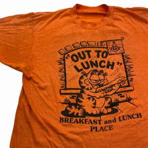 80s Garfield Free Masons T-Shirt S/M