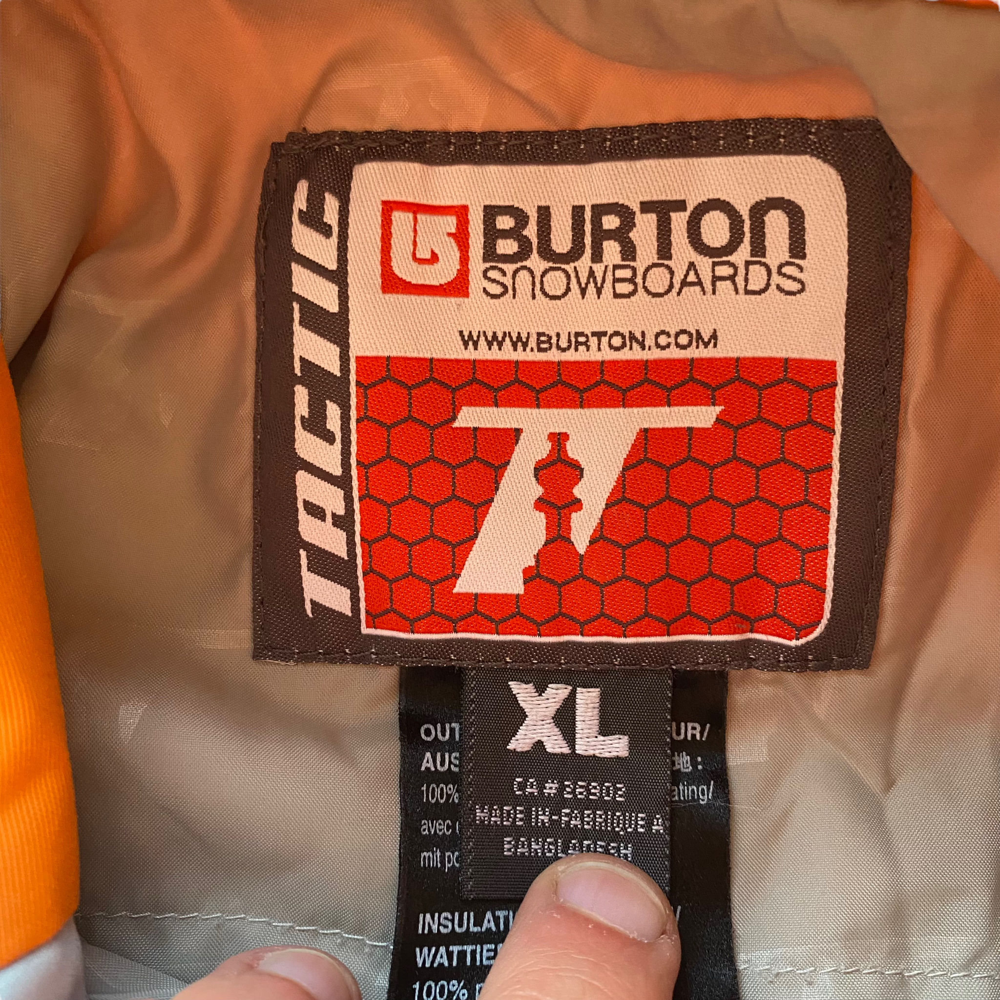 Burton tactic jacket XL