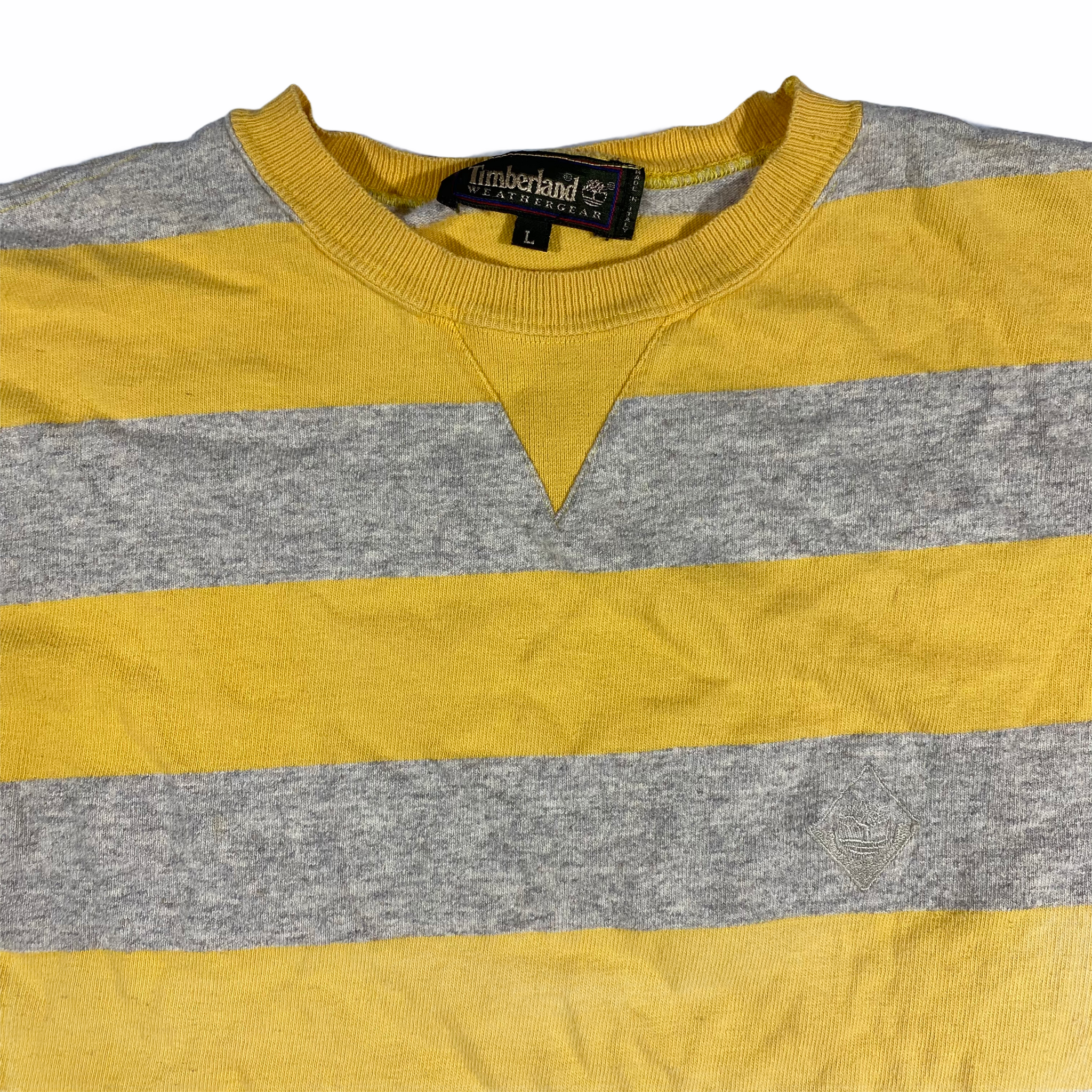 90s Timberland striped tee large