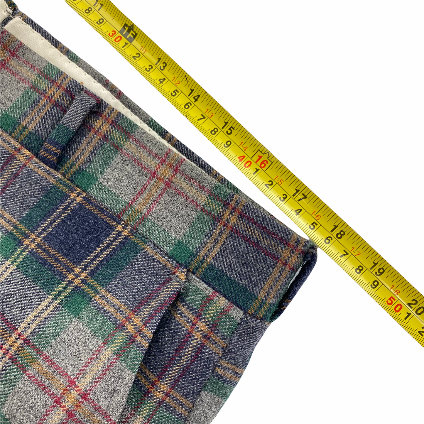 Wool tartan slacks. 36/33