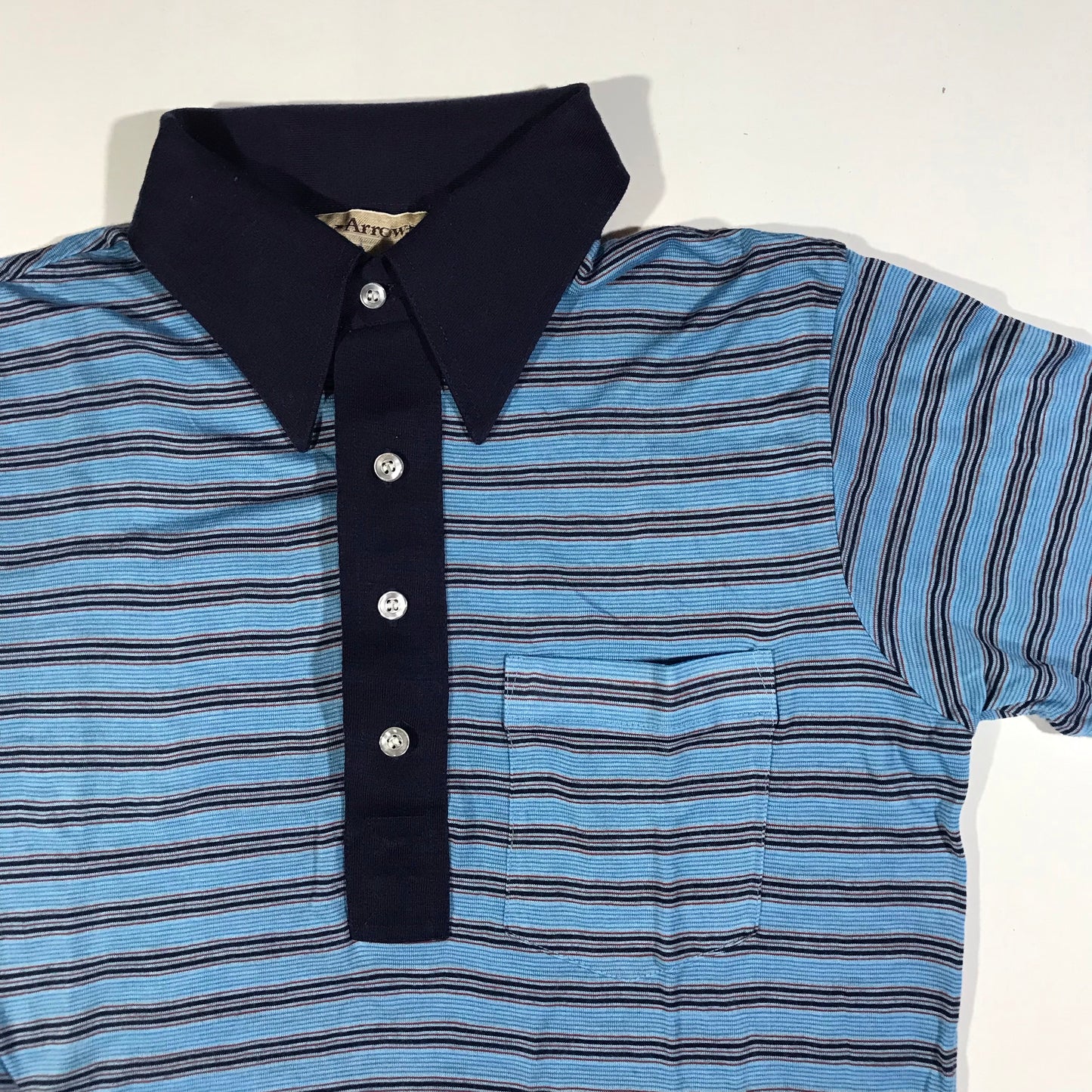 80s striped polo. S/M