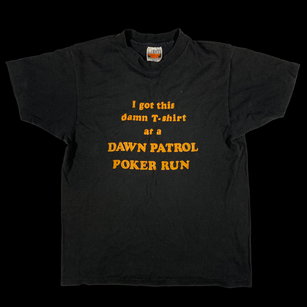 80s Dawn patrol poker run tee M/L