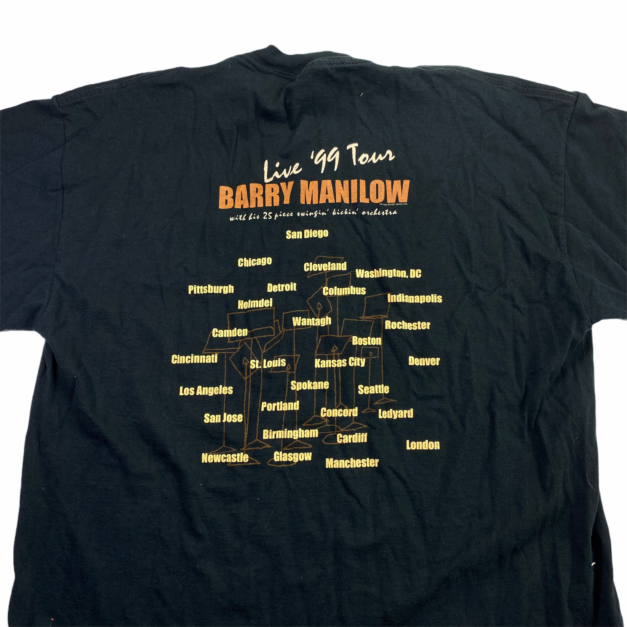 Barry Manilow 99 Tour T-Shirt XL