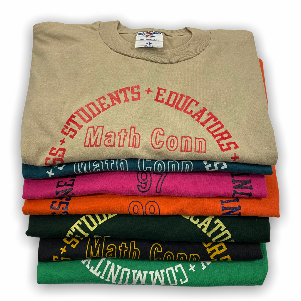 Math conn graphic tee in multiple colorways- XL