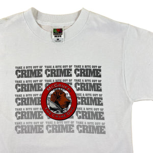 Y2K crime stopper tee. small