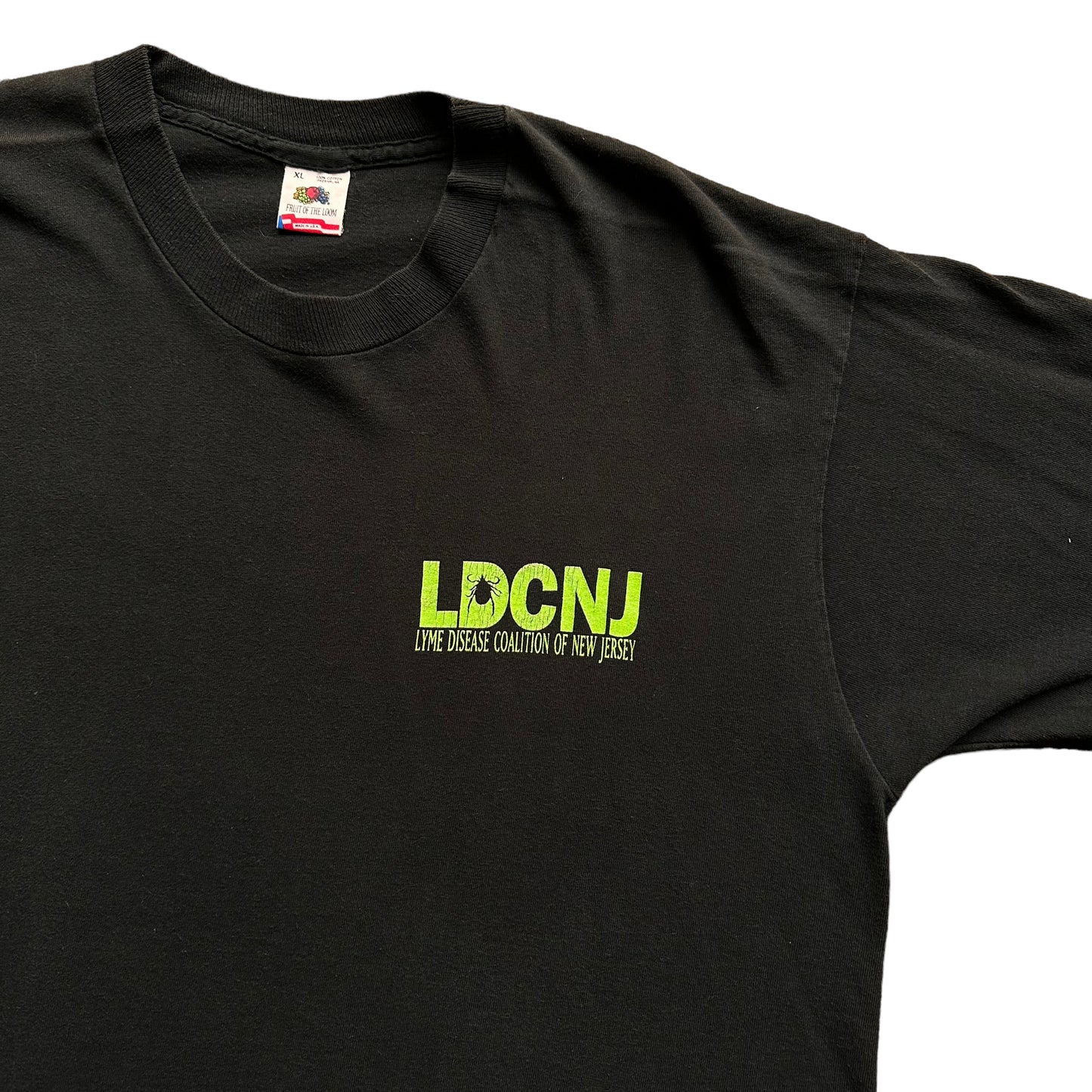 90s Lyme disease coalition of new jersey tee    L/XL