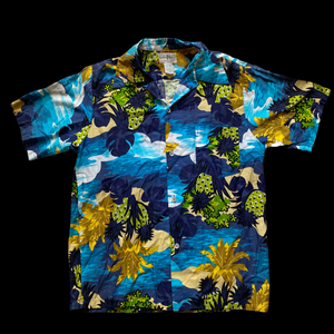 60s Hukilau Aloha Shirt L/XL