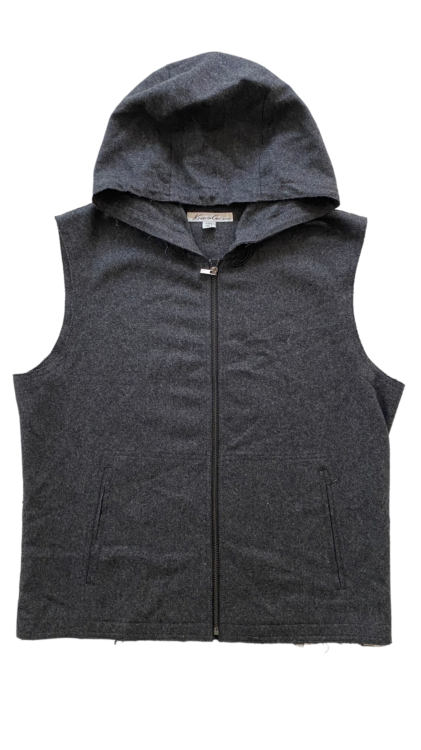 Wool hooded vest Medium