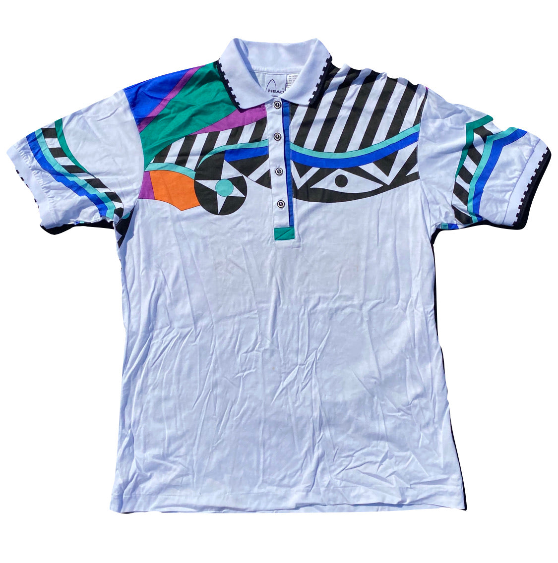 90s Head polo shirt. S/M