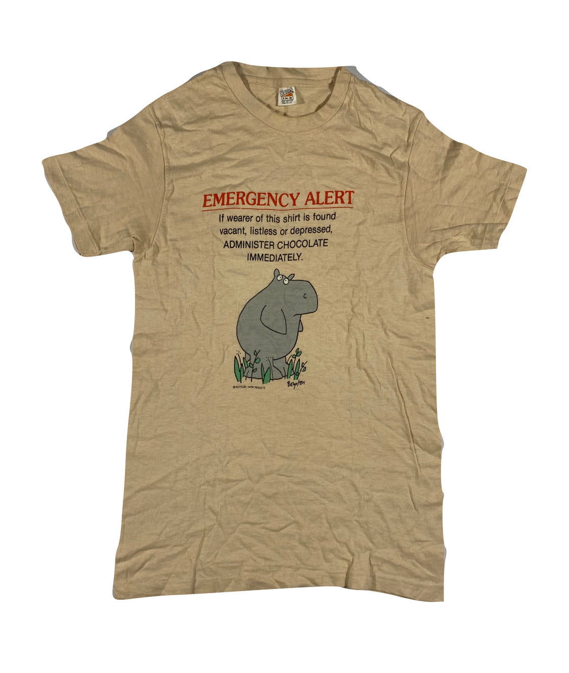 70s Emergency alert tee XS