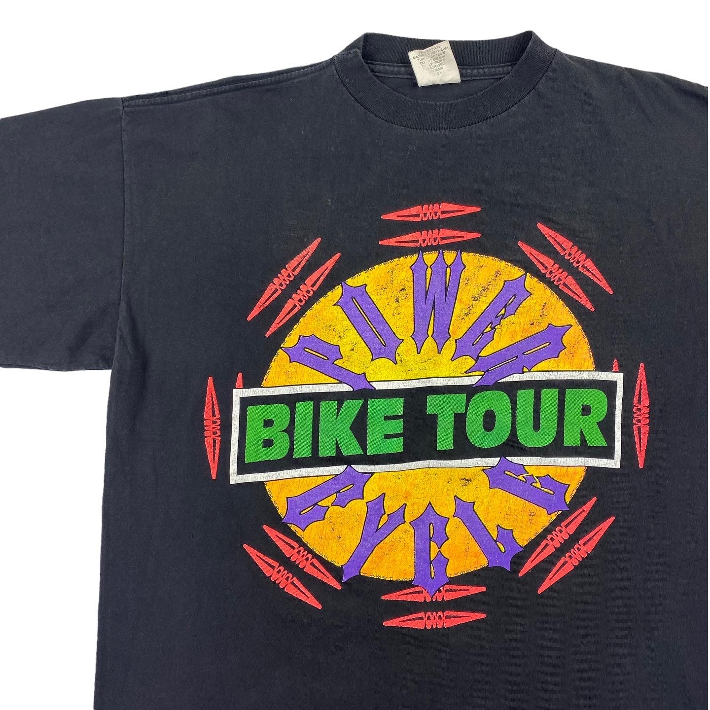 90s power cycle bike tour tee. XL