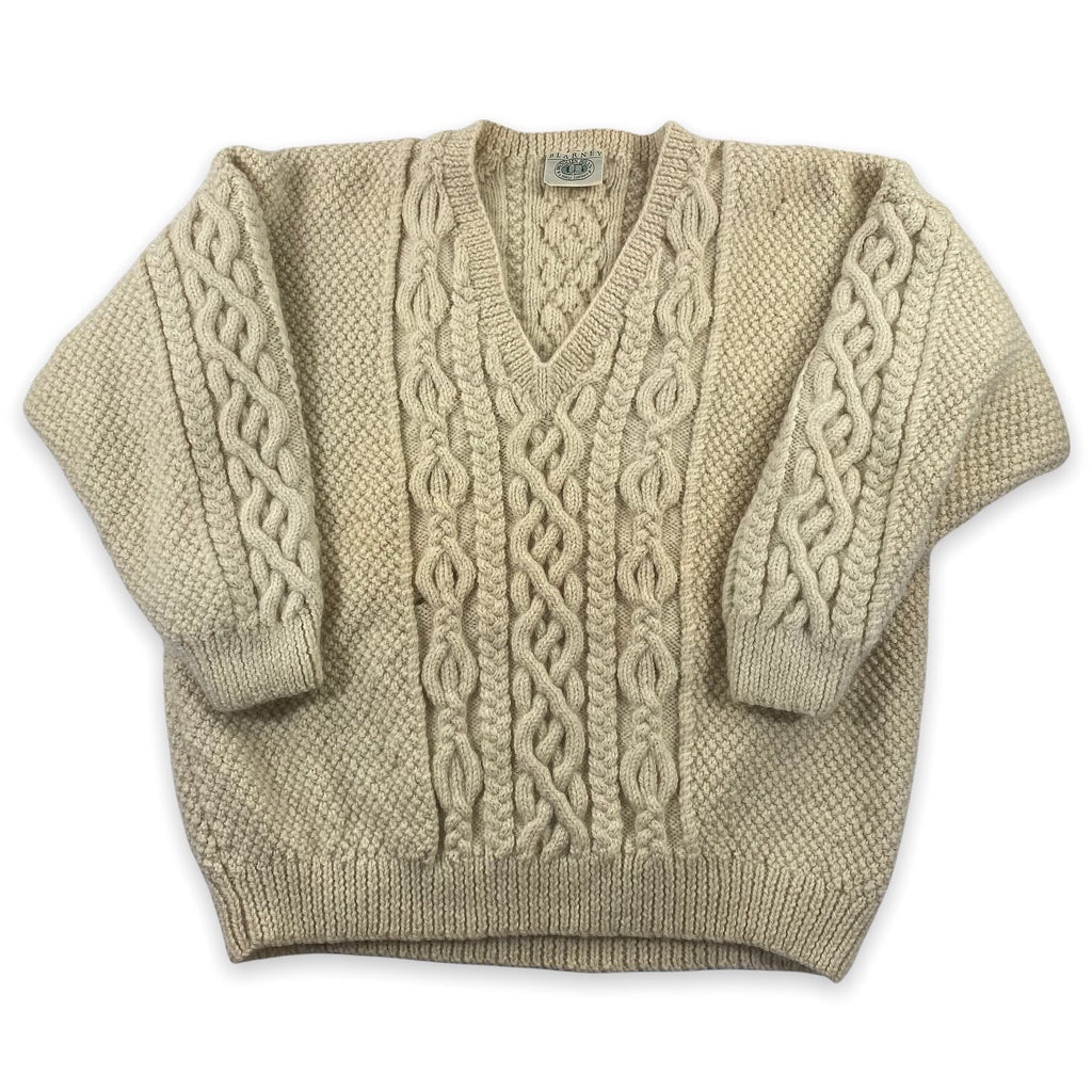 Blarney wool fisherman’s sweater. Medium
