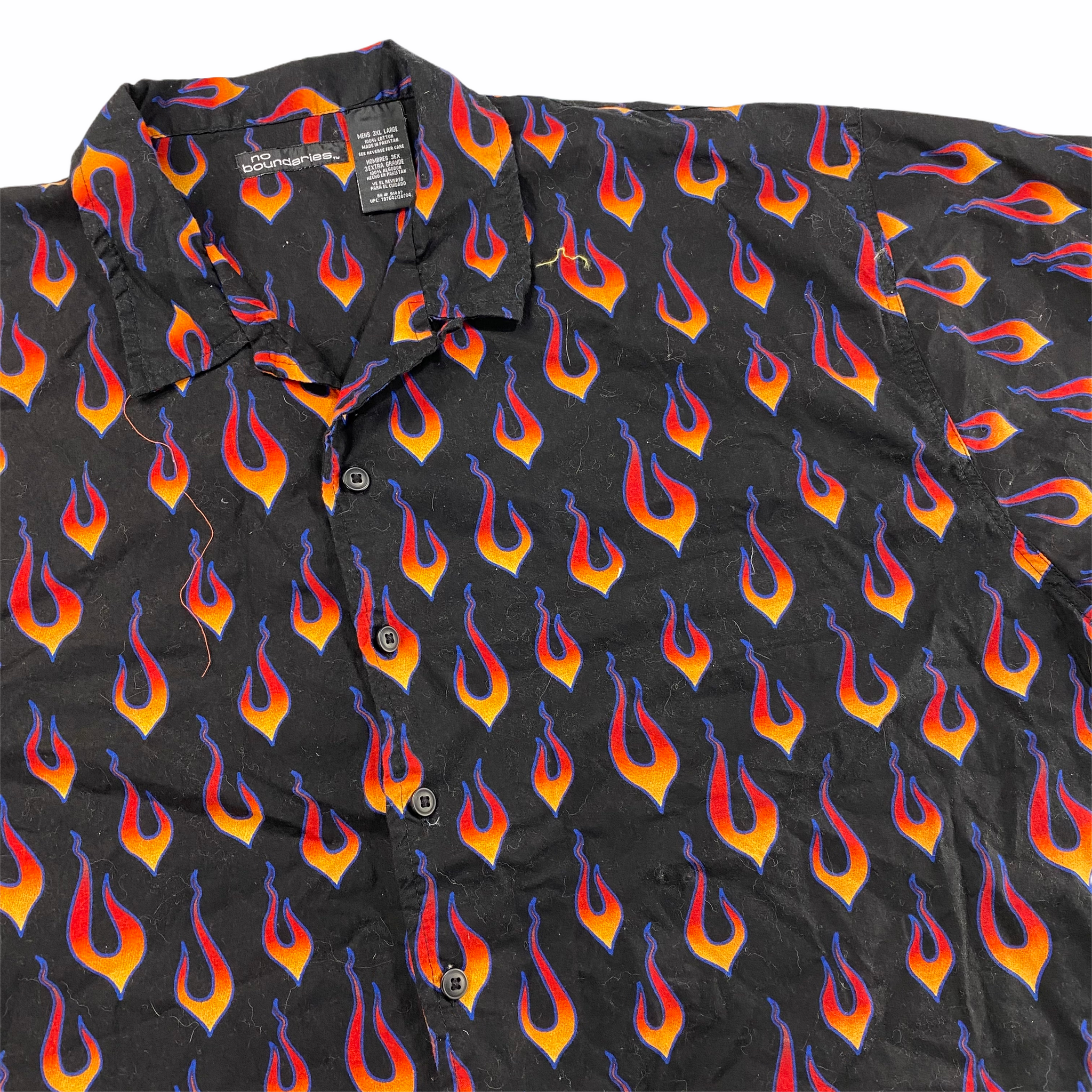 Y2k Flame Shirt XXXL