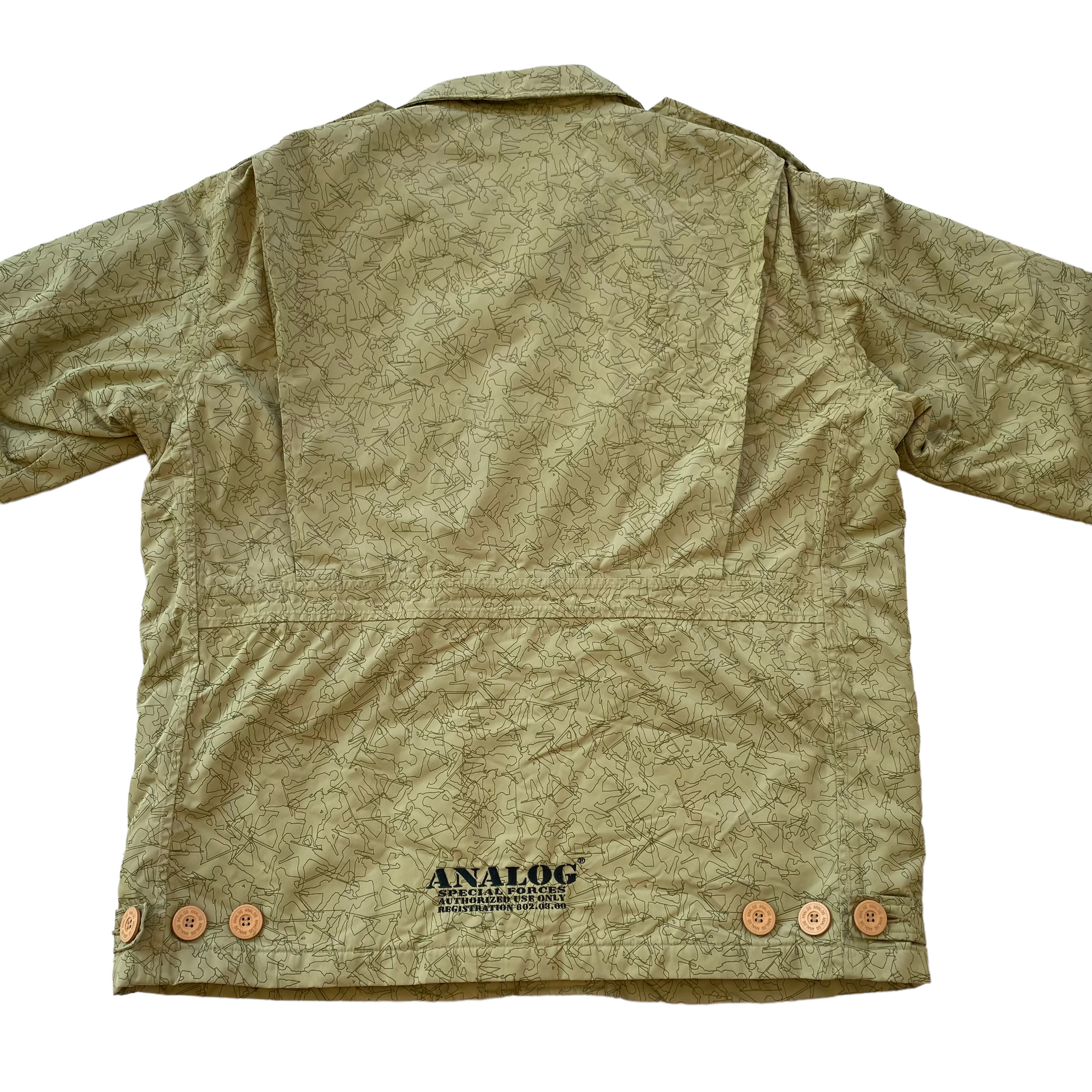 Burton Analog toy soldier print jacket. large