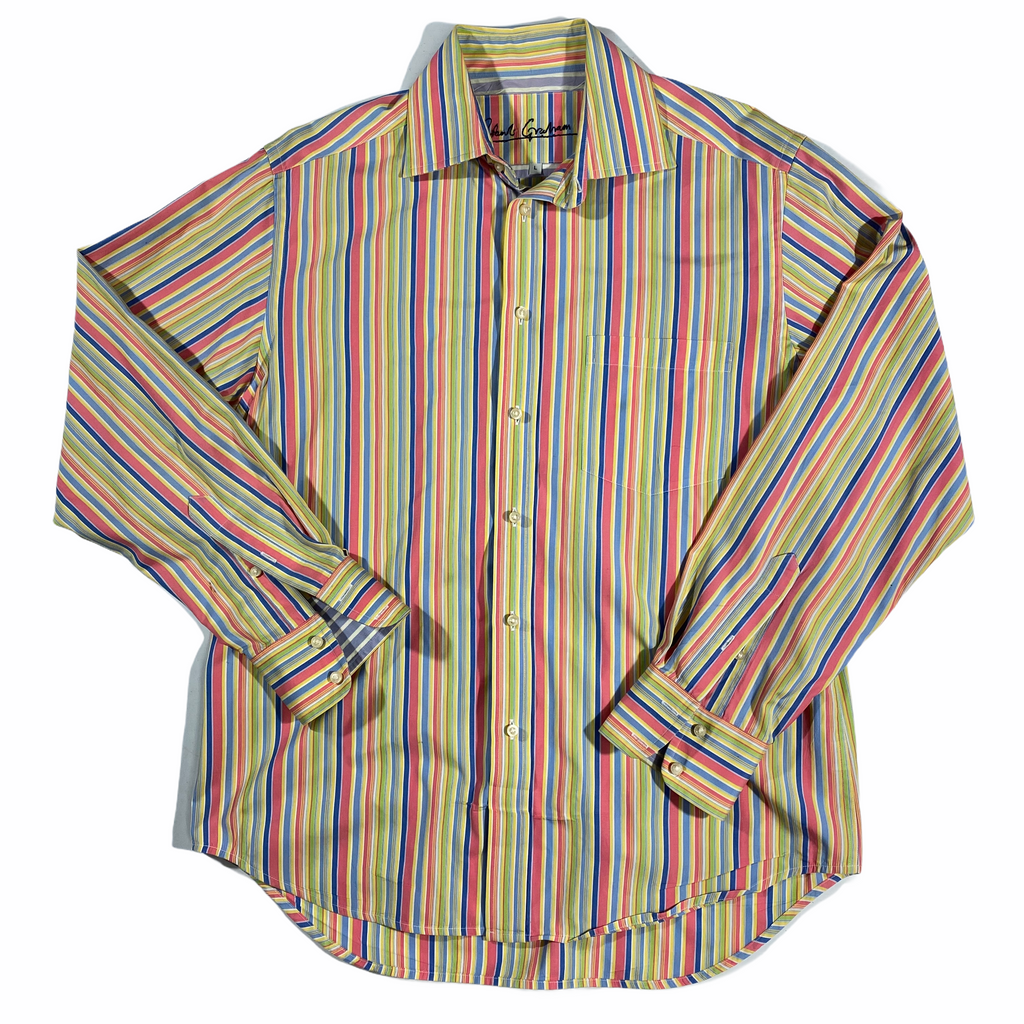 Robert graham button down shirt. new school wiseguy style large
