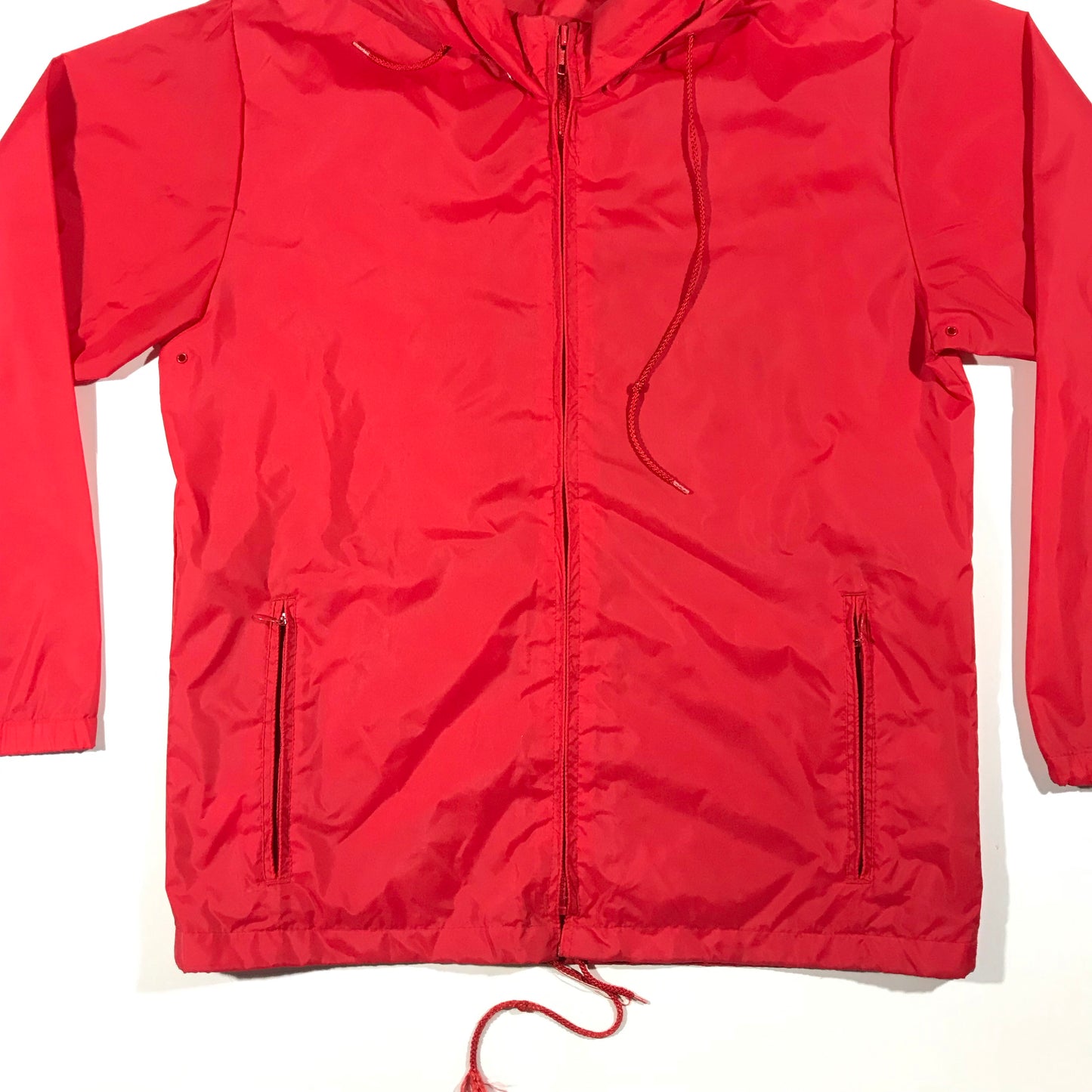 LL Bean light jacket. made in usa. removable hood. medium