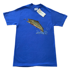 80s LL Bean Brook trout tee small