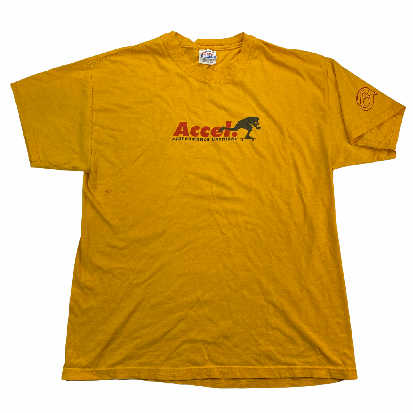 Accel wheels skate tee. Large