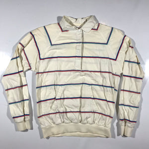 80s Snap striped rugby. pocket. XS fit