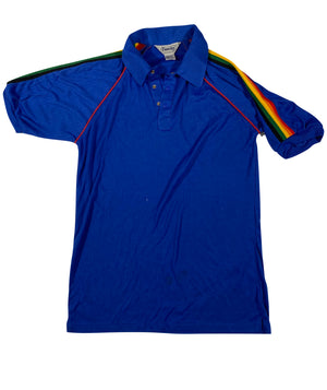 80s rainbow polo. S/M fit