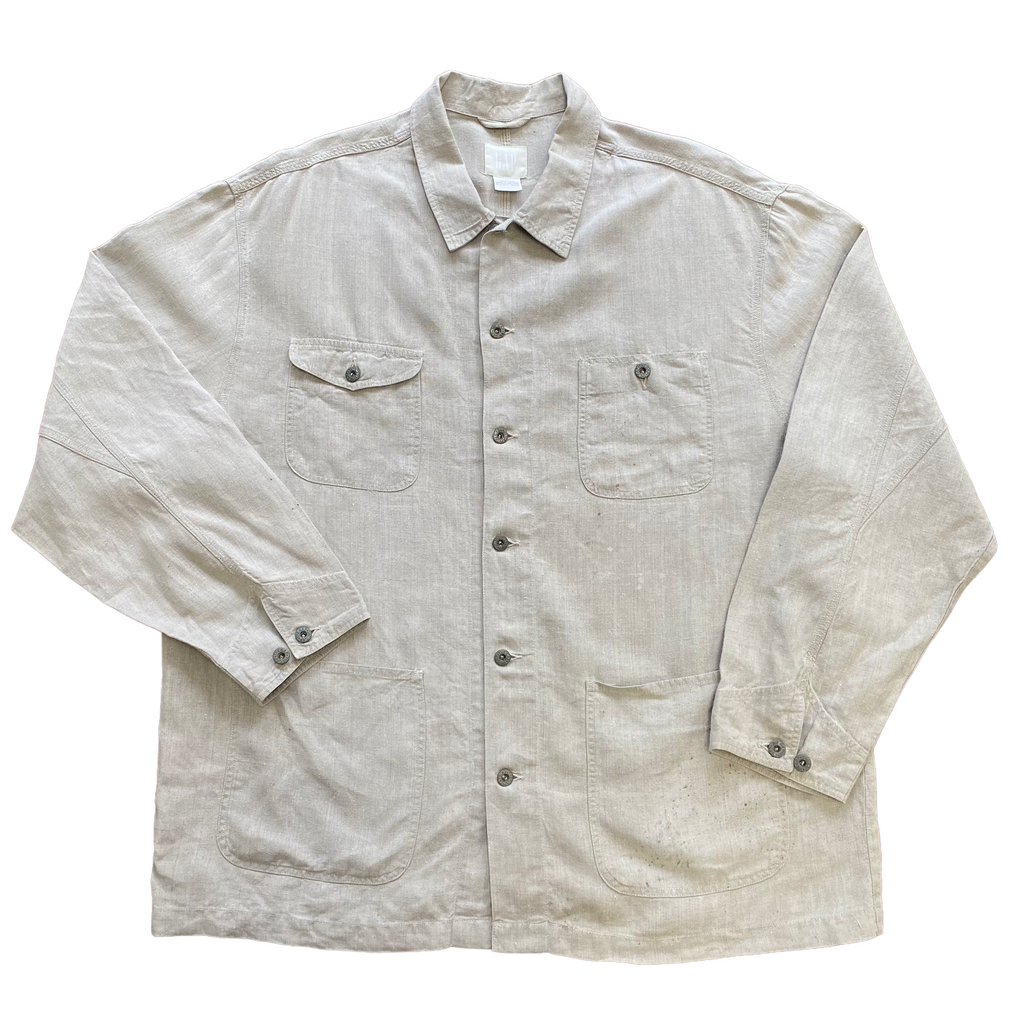 90s GAP linen chore coat XL