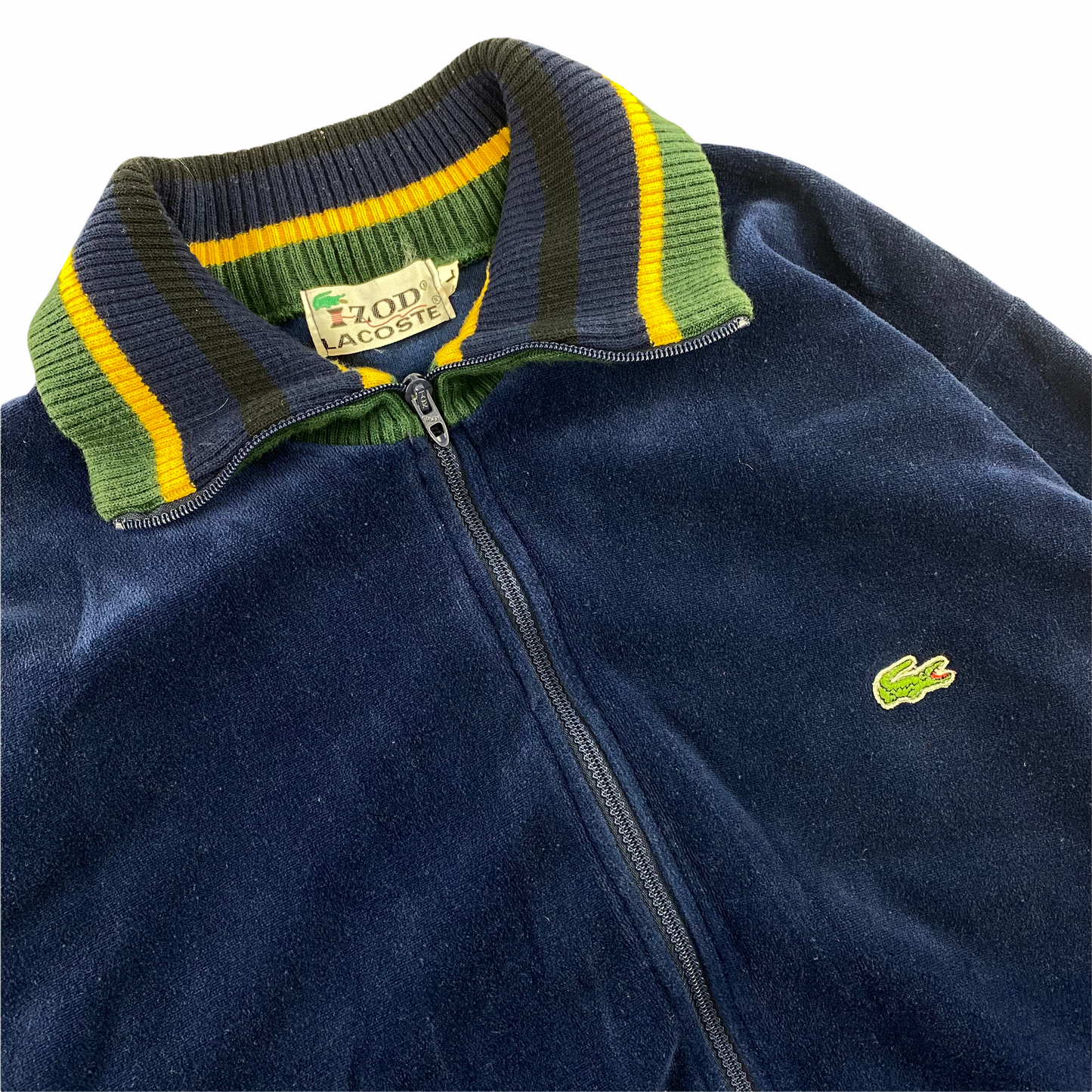 80s Lacoste velour zip jacket. M/L wise