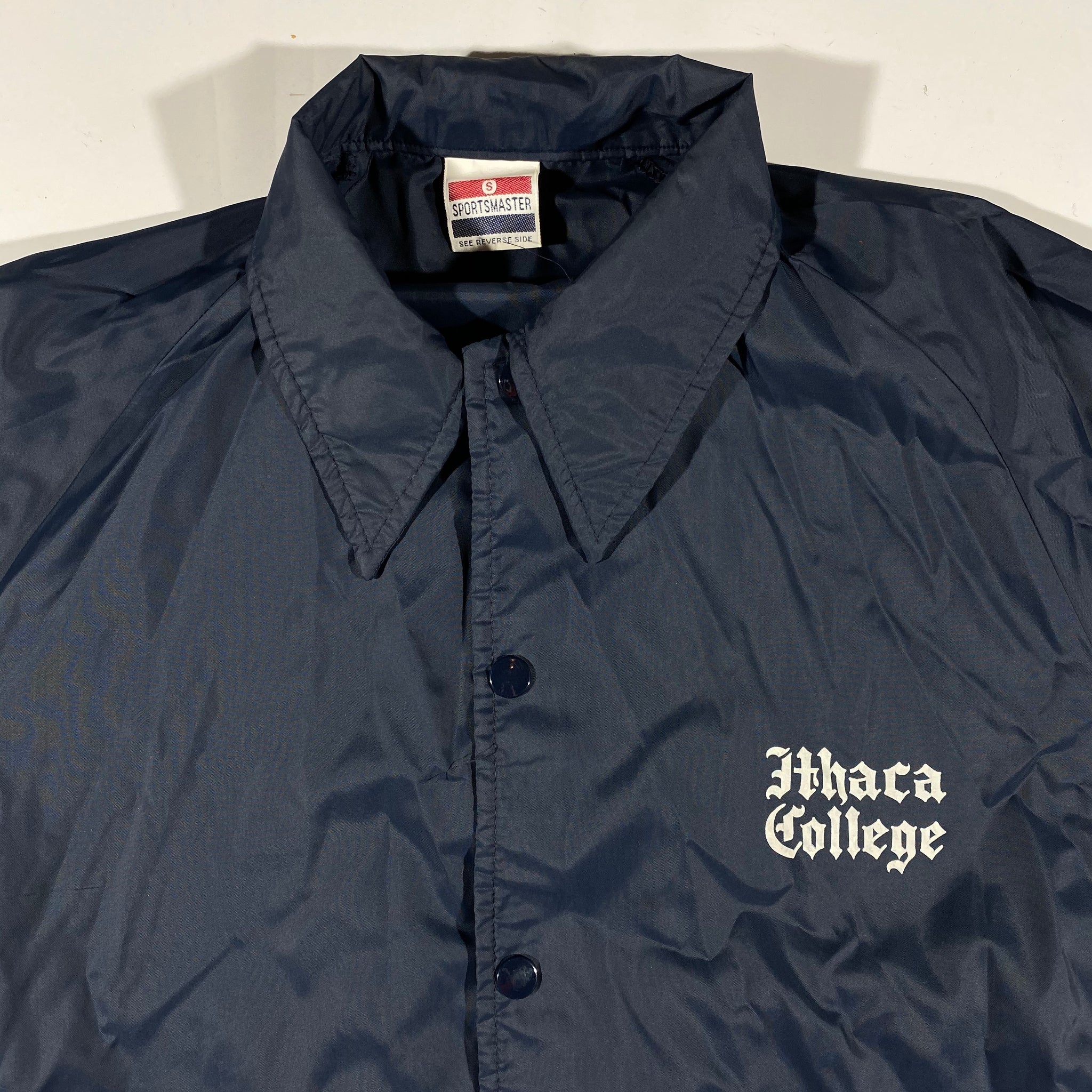 80s Ithica college coaches jacket. small