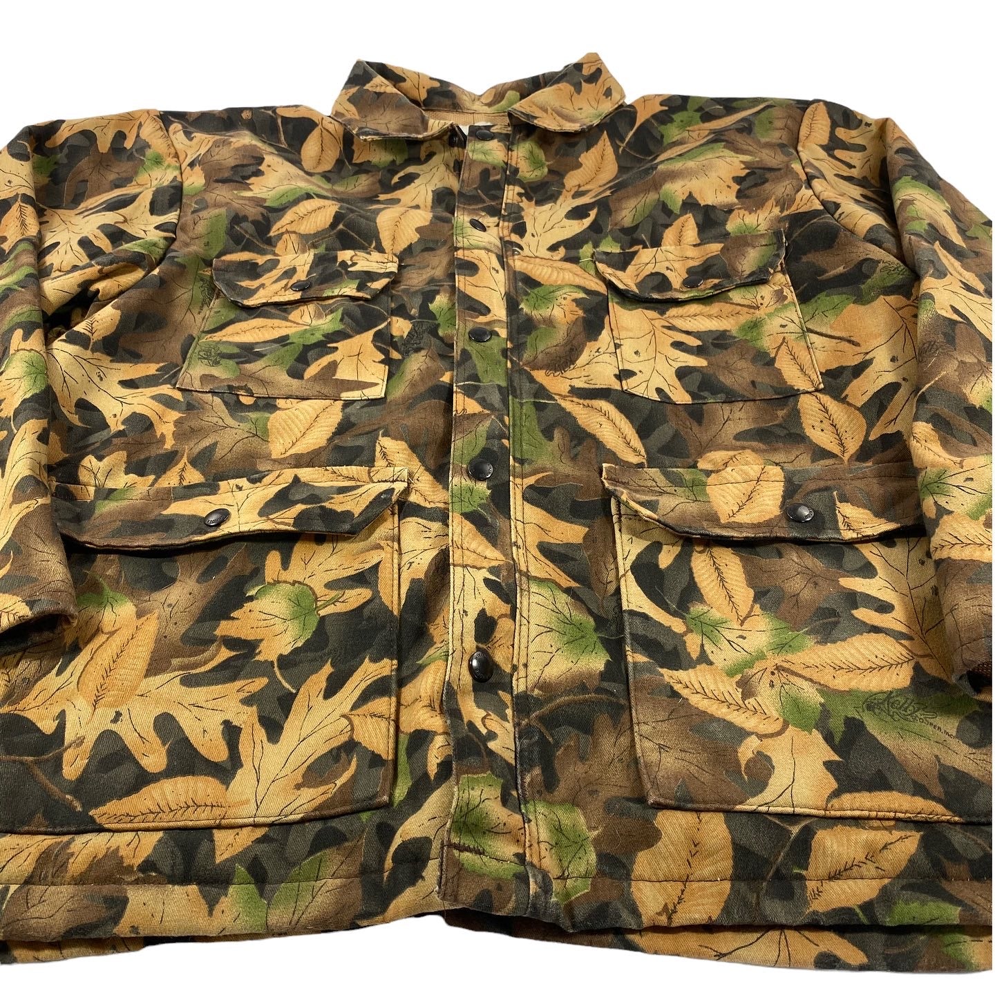 Leaf camo jacket. Made in usa🇺🇸 XL