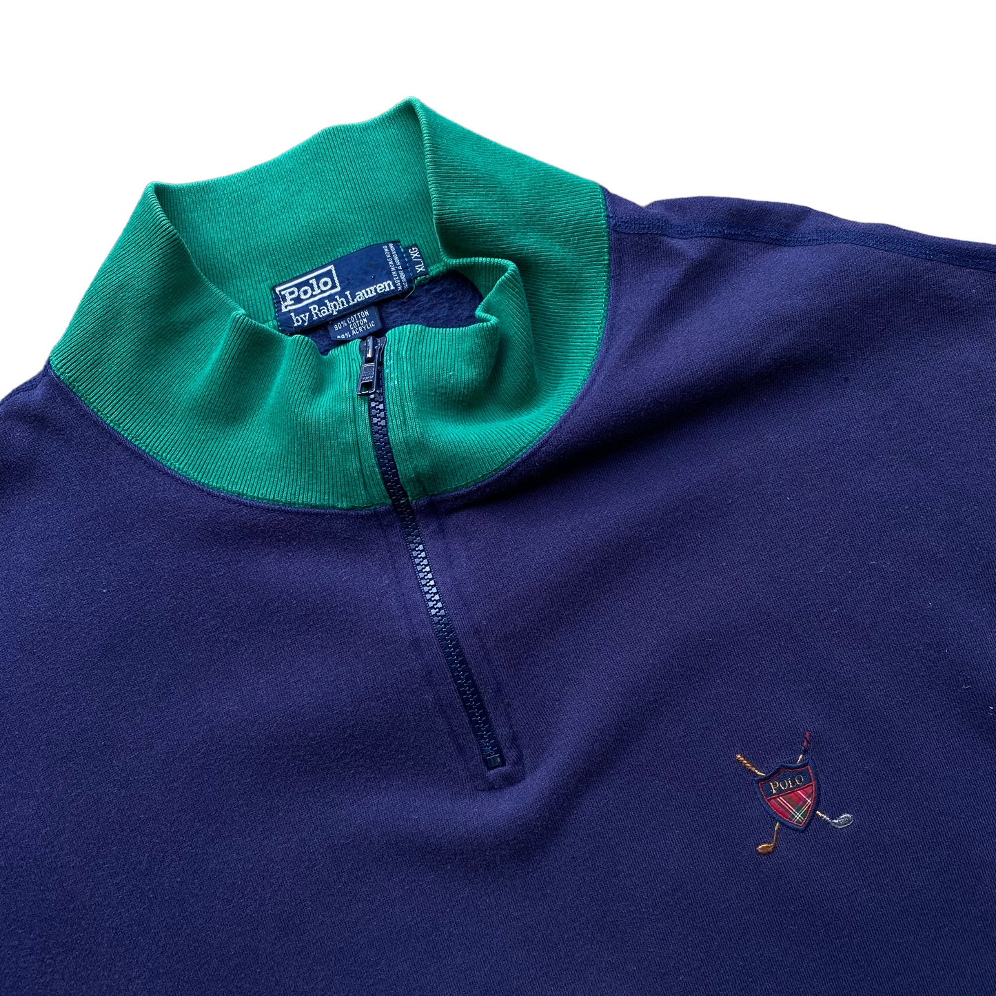 90s Polo golf 1/4 zip sweatshirt XXL Fit – Vintage Sponsor 90s Polo golf 1/4 zip sweatshirt XXL Fit – Vintage Sponsor