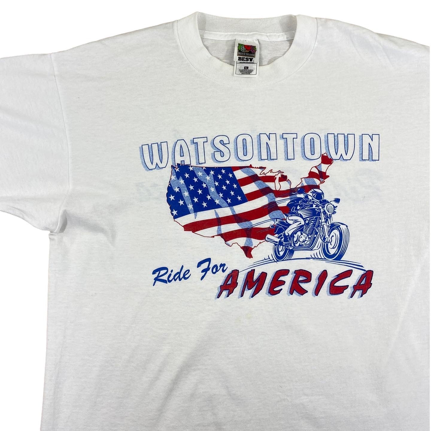 Ride for america tee. XL