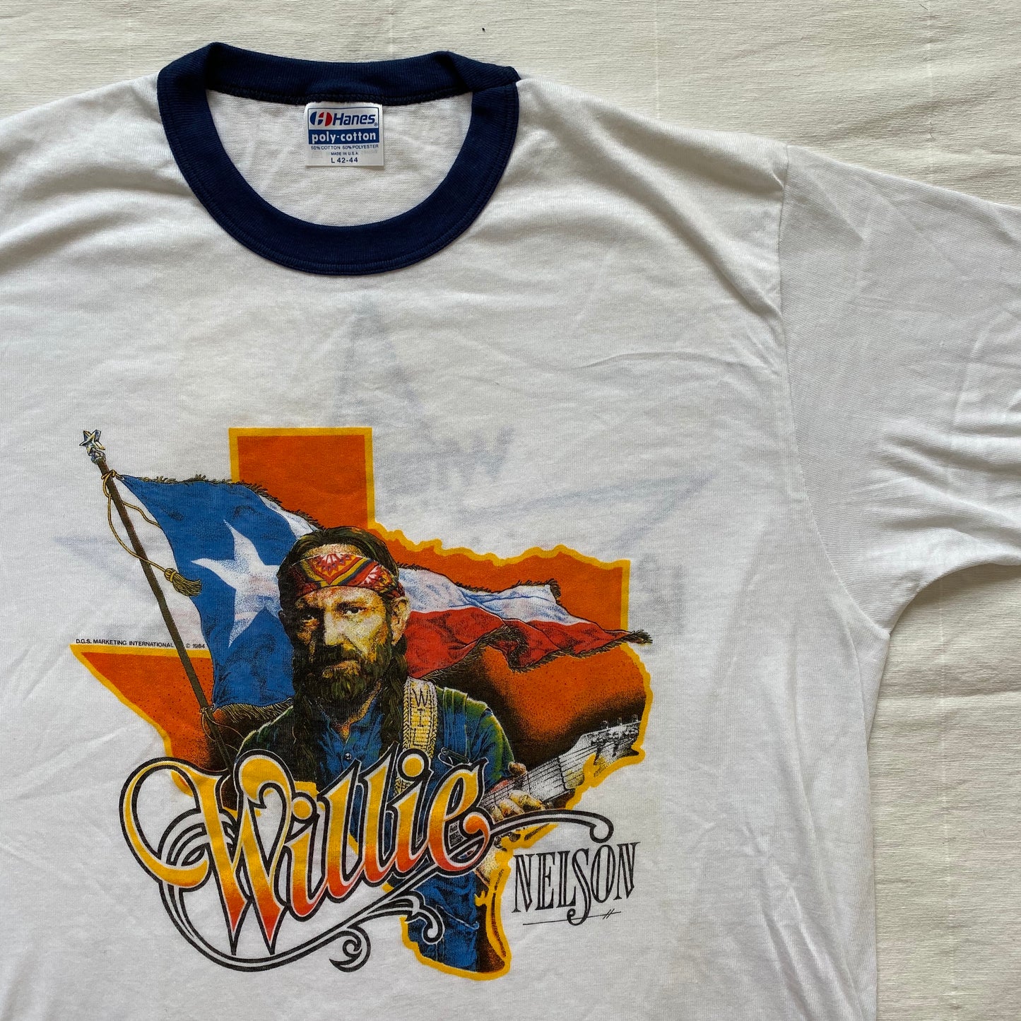 1984 Willie nelson wrangler tee. large