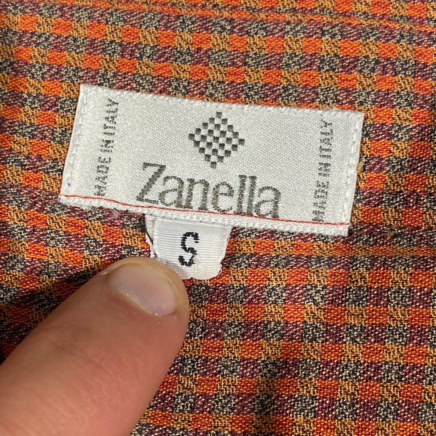 Zanella button up shirt. Made in italy S/M