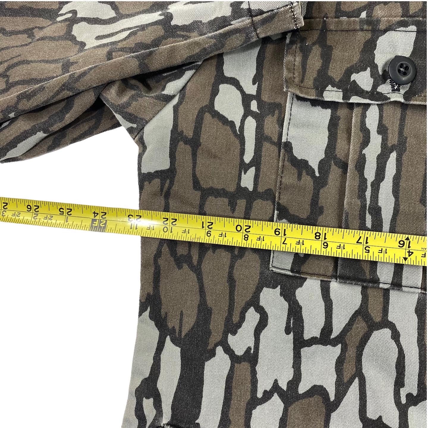 Bark Camo cotton jacket and pants. XL top 32 waist