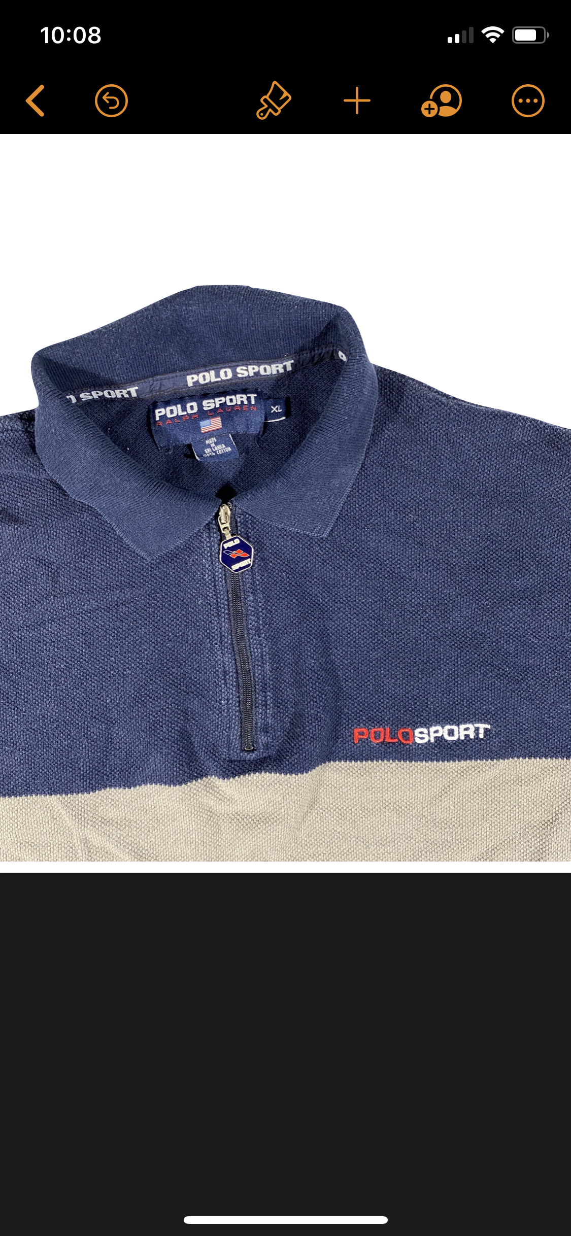 Polo sport long sleeve XL