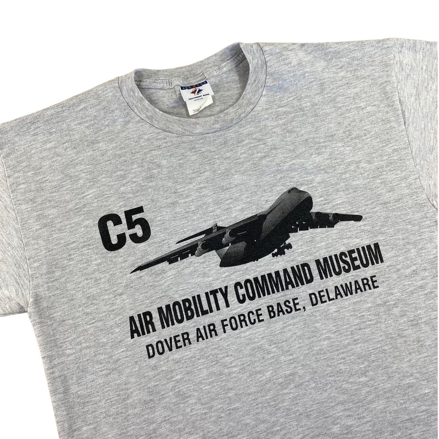 Y2K C5 cargo plane tee. large