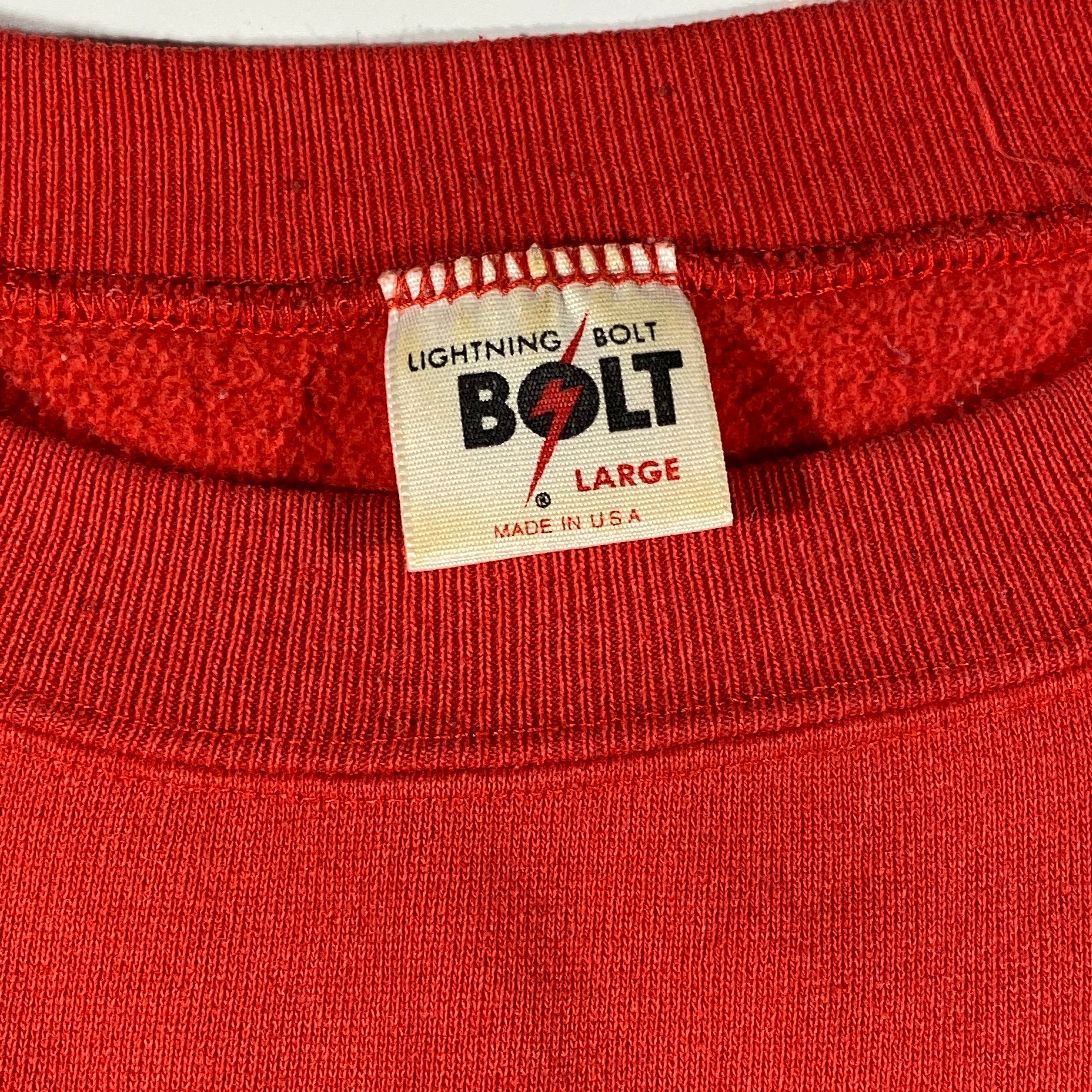 80s Lightning bolt sweatshirt. M/L – Vintage Sponsor