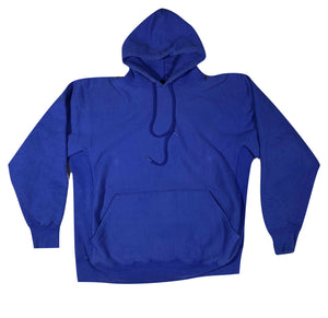 80s Blue hoodie. thicc. L/XL