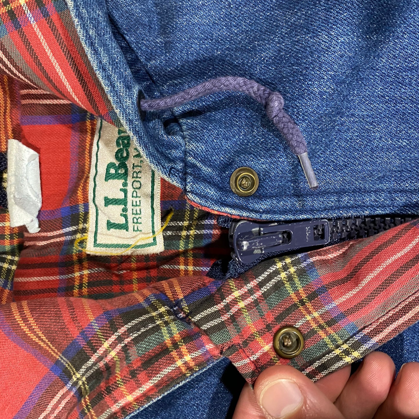 LL Bean denim jacket Small