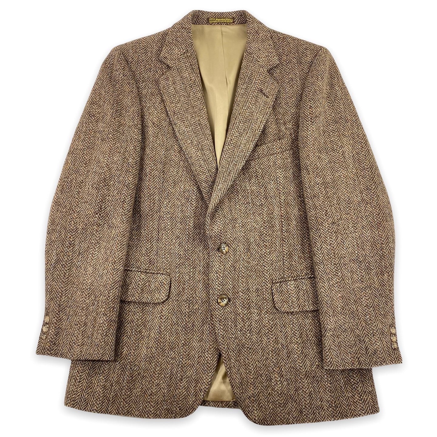 80s Harris tweed suit jacket