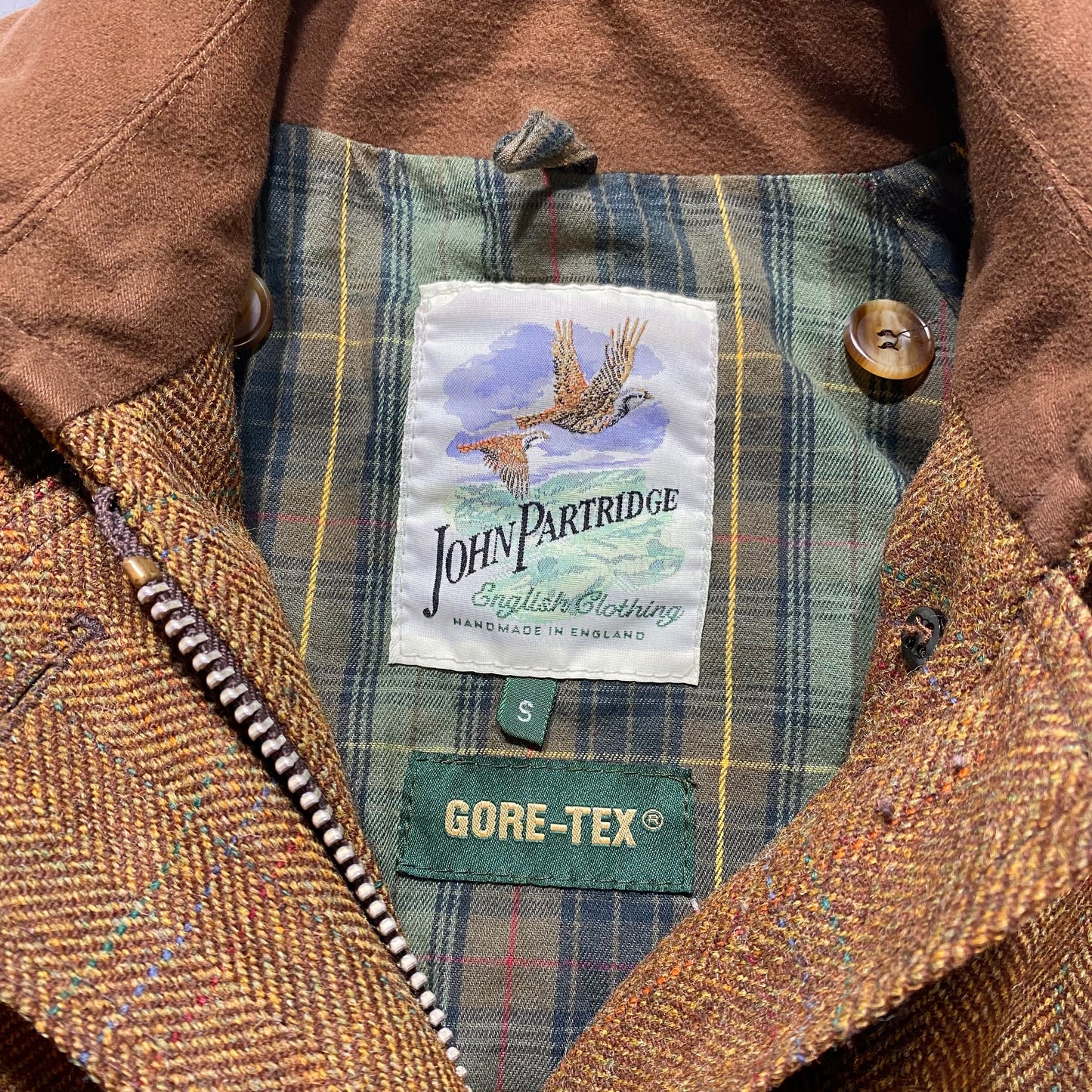 John partridge tweed and goretex. hunting jacket. S/M