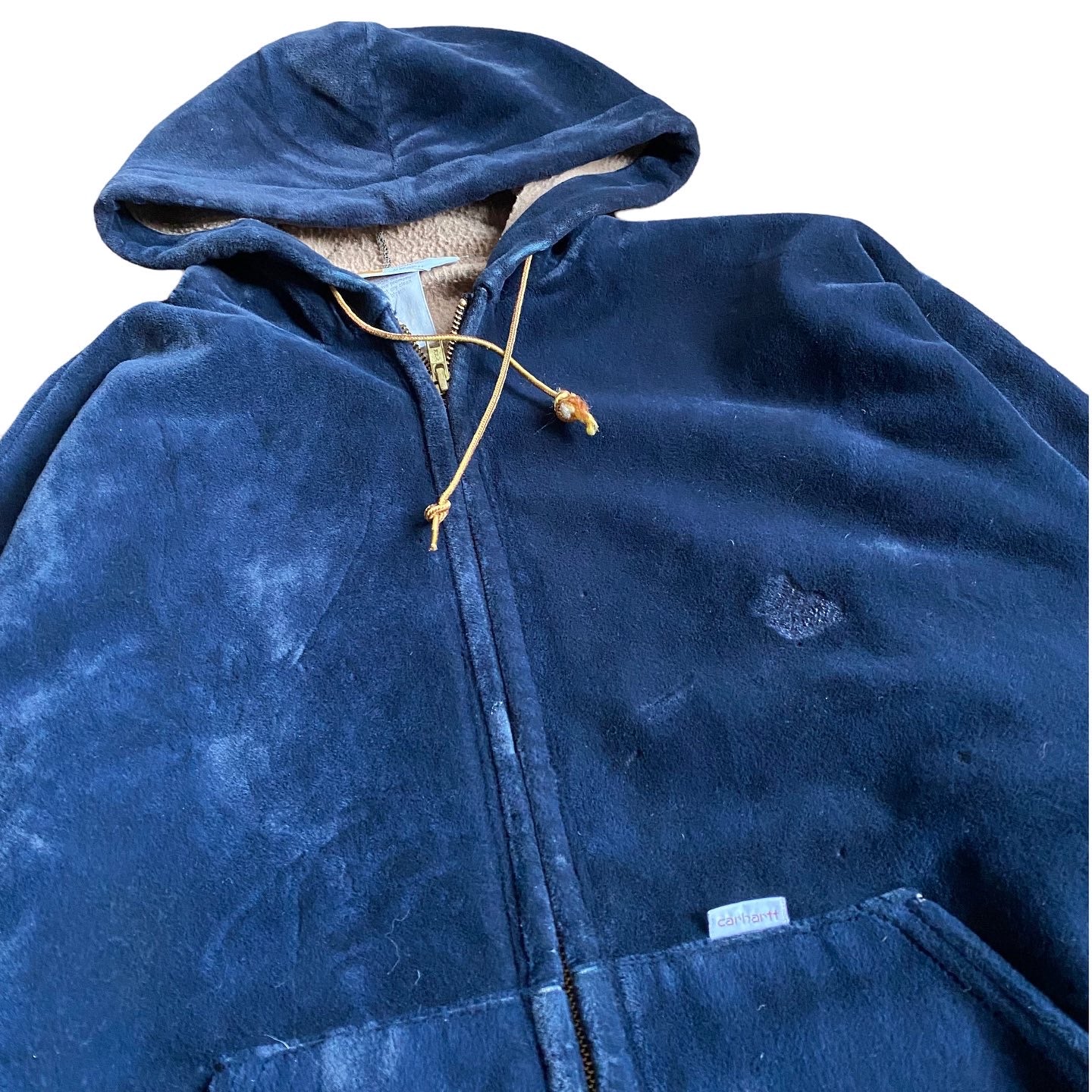 80s Carhartt velour jacket medium fit