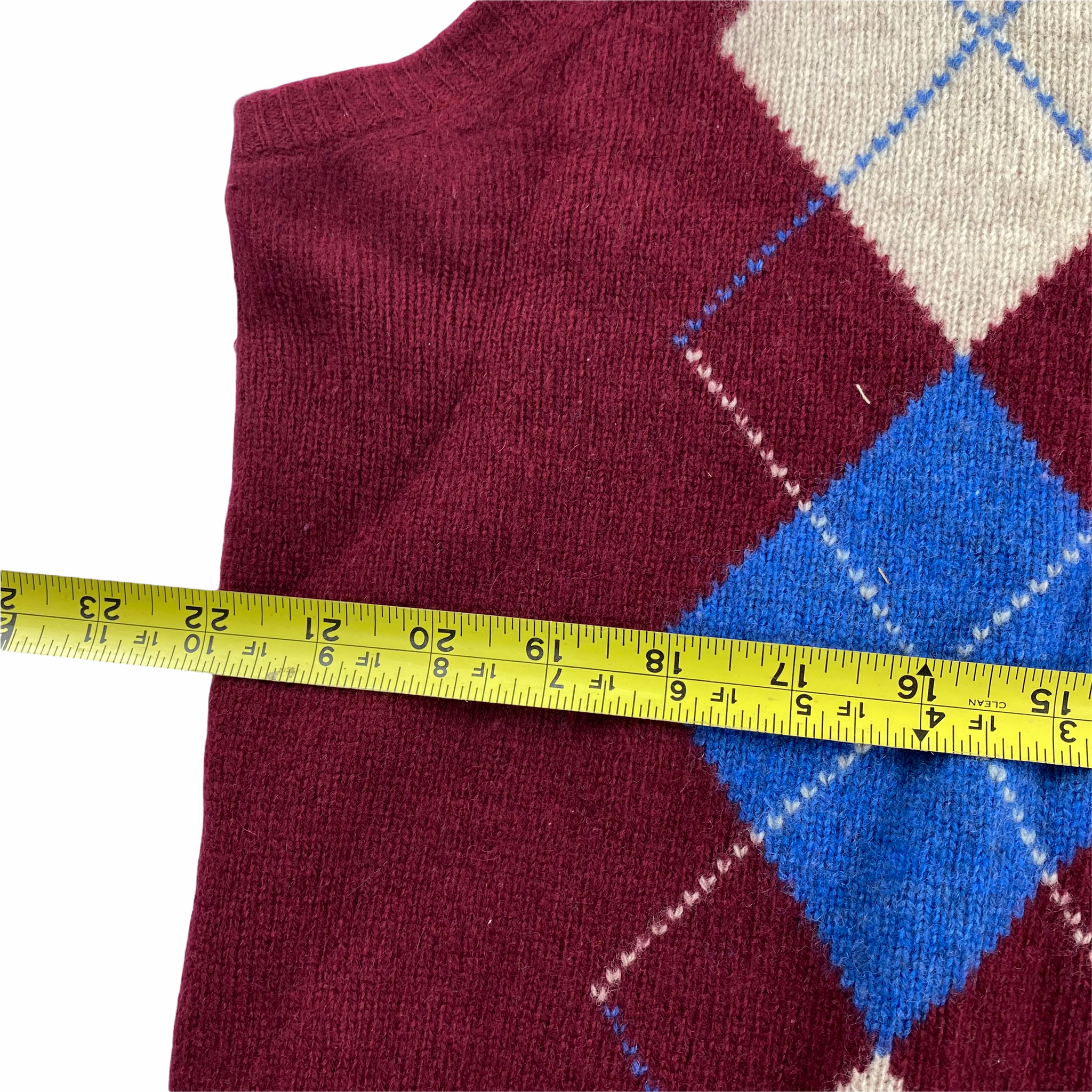 50s Argyle sweater vest. large