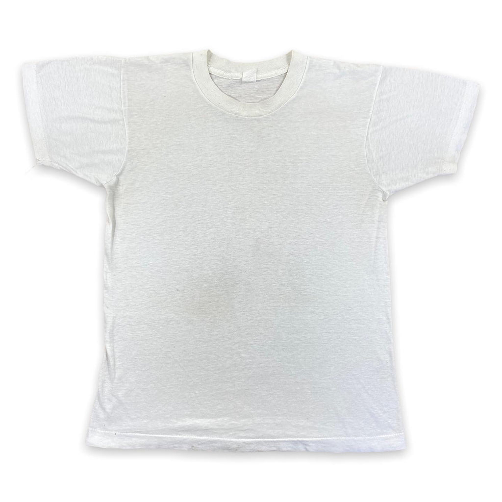 80s Washed white tee. well worn. Small