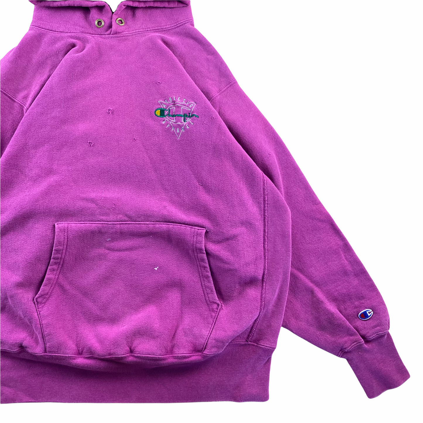 90s Champion revere weave hooded sweatshirt Berry XL