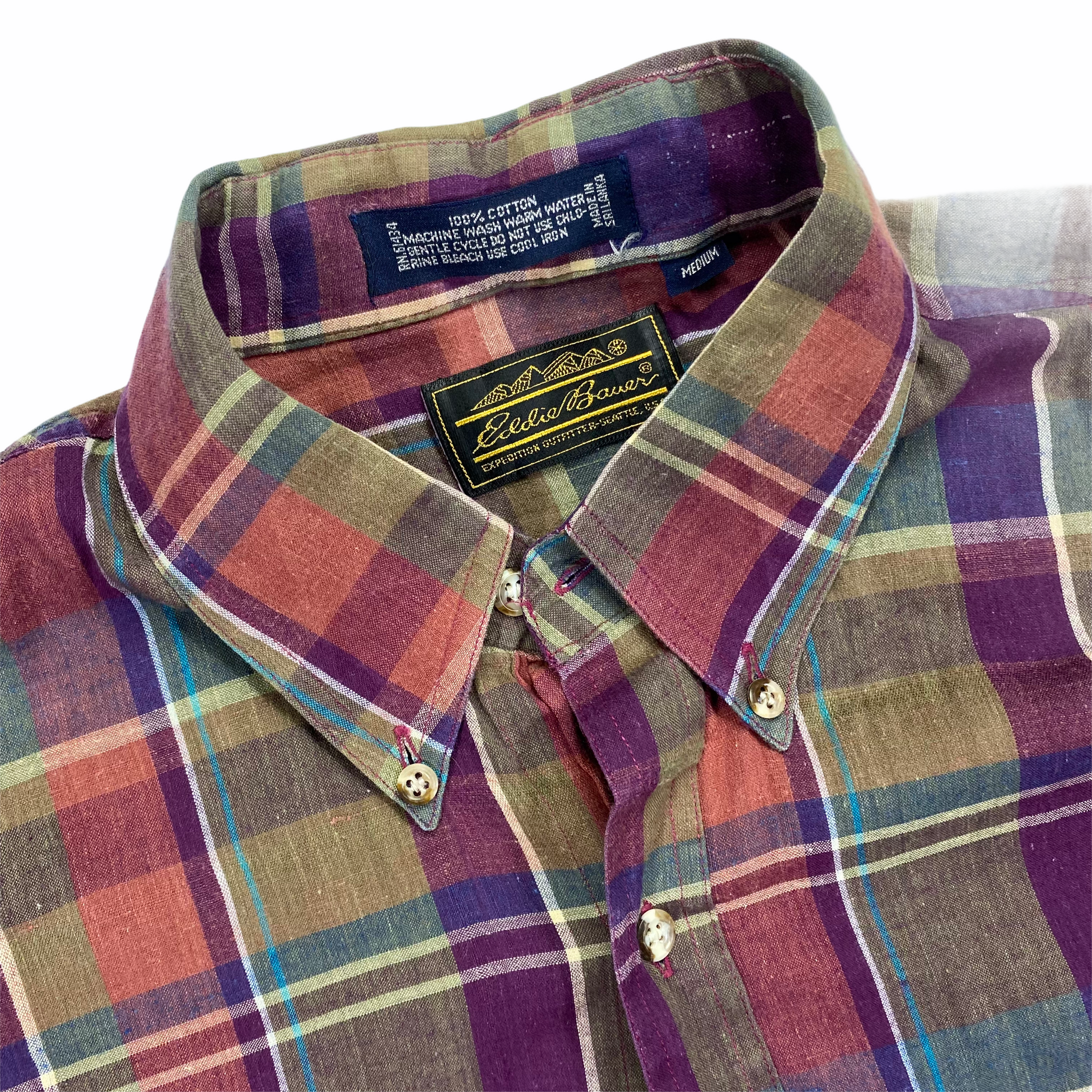 90s Eddie Bauer Plaid Shirt Medium